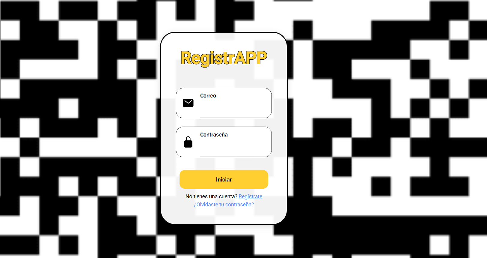 Captura de la app móvil RegistrApp